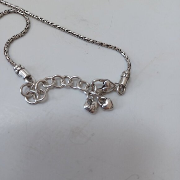 Brighton Silver Heart Necklace Pendant with Chain Cafe Au Lait - Picture 7 of 11